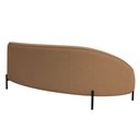 Ver imagem 5 de Sofá Curvo Porto 03 Lugares 180cm Pés Preto Bouclé Terracota - Nexta Casa