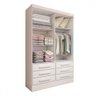 Guarda-roupa Solteiro Guaianases 2 Portas 6 Gavetas Branco - Panorama Móveis - 4