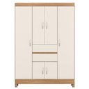 Ver imagem 5 de Guarda Roupa Casal Bruma Nobre 6 Portas 2 Gavetas MDP Amendola Off White Demóbile
