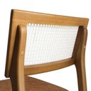 Ver imagem 5 de Kit 04 Cadeiras de Jantar e Living Millie com Tela Natural Estofada Couríssimo - Desk Design