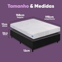 Ver imagem 3 de Cama Box Queen Desmontável Preta + Colchão Umaflex Fit Firm D33 17cm Altura - Orthocamas