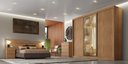 Ver imagem 1 de Guarda Roupa Casal Diamond Glass 3 Portas 8 Gavetas 1 Porta Reflequita Nh Rei de Casa Cumaru