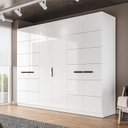 Ver imagem 1 de Guarda Roupa Casal 242,1cm com 6 Portas e 4 Gavetas 240843 Lisboa Politorno Móveis