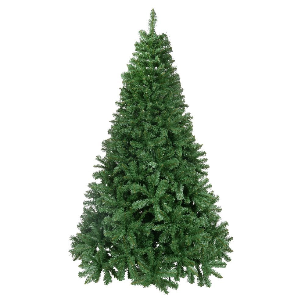 Arvore de Natal Aveiro 1341 Tips com Base Metal Verde 2,1m