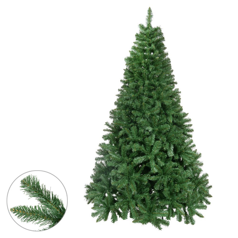 Arvore de Natal Aveiro 1341 Tips com Base Metal Verde 2,1m - 2