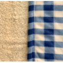 Ver imagem 2 de Cobertor Xadrez Sherpa Bebê Cobertores Parahyba Polar Xadrez Sherpa Xadrez Azul Claro