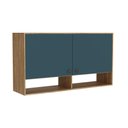 Ver imagem 5 de Armário Aéreo Cozinha Modulado Torino C/ 2 Portas 120cm Mel - Movelbento