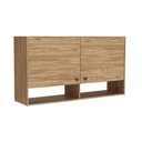 Ver imagem 4 de Armário Aéreo Cozinha Modulado Torino C/ 2 Portas 120cm Mel - Movelbento