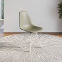 Ver imagem 2 de Conjunto 3 Cadeiras Eames Estilo Moderno em Ferro Branco com Assento Fendi