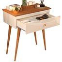 Ver imagem 4 de Aparador Europa Pés Retro 1 Gaveta Off White/freijó