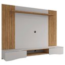 Ver imagem 7 de Painel Tv 65 Pol e Bancada Suspensa 177cm Ivai Cinamomo/off B02 - Mpozenato