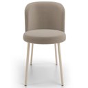 Ver imagem 3 de Cadeira para Sala de Jantar Cozinha Estofada Gavi Arena L02 Bouclê Bege - Lyam Decor