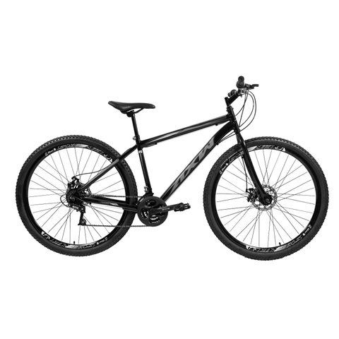 Bicicleta Axw Aço Aro 29 Freios a Disco 21v Cinza