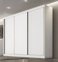 Ver imagem 1 de Guarda Roupa Casal 3 Portas 4 Gavetas - Londres-branco - Móveis Novo Horizonte