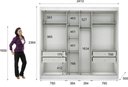 Ver imagem 4 de Guarda Roupa Casal 3 Portas 4 Gavetas - Londres-branco - Móveis Novo Horizonte