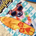 Ver imagem 3 de Toalha de Praia Lepper 55% Algodão e 45% Poliéster Dog Surf 70cmx140m Azul