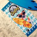 Ver imagem 2 de Toalha de Praia Lepper 55% Algodão e 45% Poliéster Dog Surf 70cmx140m Azul