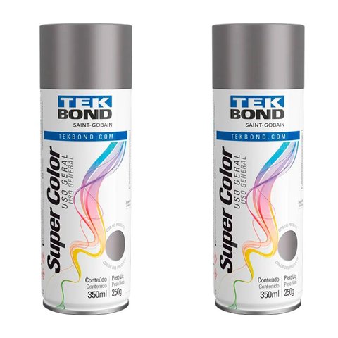 Kit 2 Tinta Aerossol Grafite Uso Geral 350 Ml/250g