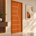 Ver imagem 1 de Porta Moderna Interna ou Externa Alto Padrão Casa Luxuosa:Mogno