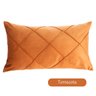 Capa Almofada Veludo Retangular Baguete 30x50 - Terracota - 1