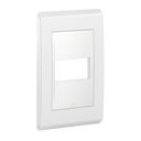 Ver imagem 2 de Kit C/5 Placa 4x2 1 Posição Weg Refinatto Style Branco Acetinado