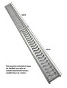 Ver imagem 2 de Ralo Pluvial 10x100 com Suporte e Tela Anti Insetos - Escovado(2 Ralos de 50cm)- Znubi Grelhas & Cia