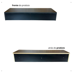 Penteadeira Suspensa Escrivaninha com 2 Gavetas 90x15x40cm - 4