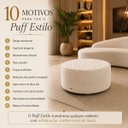 Ver imagem 6 de Puff Redondo Estilo Bouclê Moscow Capitonê Decorativo