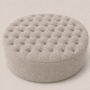 Ver imagem 3 de Puff Redondo Estilo Bouclê Moscow Capitonê Decorativo