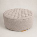 Ver imagem 5 de Puff Redondo Estilo Bouclê Moscow Capitonê Decorativo