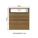 Ver imagem 4 de Mesa de Cabeceira Madesa 3227 com 2 Gavetas