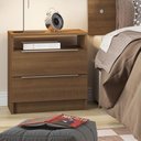 Ver imagem 1 de Mesa de Cabeceira Madesa 3227 com 2 Gavetas