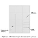 Ver imagem 2 de Guarda Roupa Infantil Pérola com 3 Portas - Branco