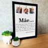 Quadro Personalizado com Foto Mãe em Moldura Caixa TACOLADO PAPEL DE PAREDE 20 x 30cm Moldura Caixa  - 1