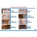 Ver imagem 5 de Armário Aéreo Cozinha Elena 3 Portas 120cm Cin/Platina MGM