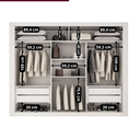 Ver imagem 6 de Guarda Roupa Casal MDF com Espelho 3 Portas de Correr Luna