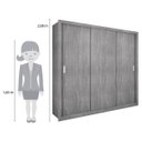 Ver imagem 5 de Guarda-Roupa Casal 3 Portas de Correr Dora