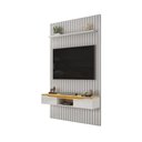 Ver imagem 2 de Painel Suspenso Ripado Seko Tv 55" Portas Basculantes Borda Chanfrada Bali/cedro G18 - Gran Belo