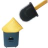 Escova Sanitaria Vaso de Silicone Privada Limpeza Banheiro - 5