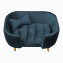 Ver imagem 1 de Poltrona Cama Pet Hannah Luxo - Veludo Azul Royal