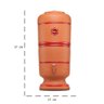 Filtro de Água de Barro Purificador Salus com Vela Tradicional 6 Litros 1402/c - 2