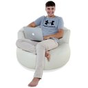 Ver imagem 2 de Poltrona Thomas - Puff Feito em Tecido Sintetico/perolas de Eps