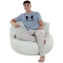 Ver imagem 1 de Poltrona Thomas - Puff Feito em Tecido Sintetico/perolas de Eps