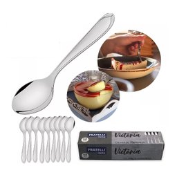 Kit 12 Colheres para Sobremesa Inox Cozinha Pratica - 6
