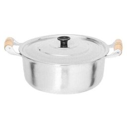 Caçarola Grande Nº 40 em Aluminio Fundido Batido Grosso 18 L - 1