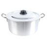 Panela Caçarola de Alumínio Hotel N40 - 22 Litros com Tampa - 1