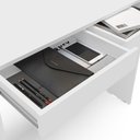 Ver imagem 7 de Escrivaninha Mesa Escritório 90cm 2 Gavetas Tijuca