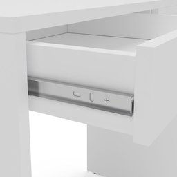 Escrivaninha Mesa Escritório Tijuca 2 Gavetas 90cm Branca - 8 Escrivaninha Mesa Escritório Tijuca 2 Gavetas 90cm Branca - 8
