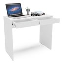Ver imagem 6 de Escrivaninha Mesa Escritório Tijuca 2 Gavetas 90cm Branca