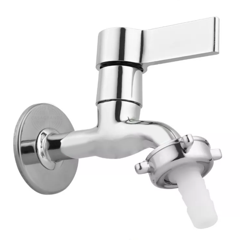 Torneira para Jardim Tanque Metal Alavanca Cromada 1128 C65 Casagrande Mundial - 5